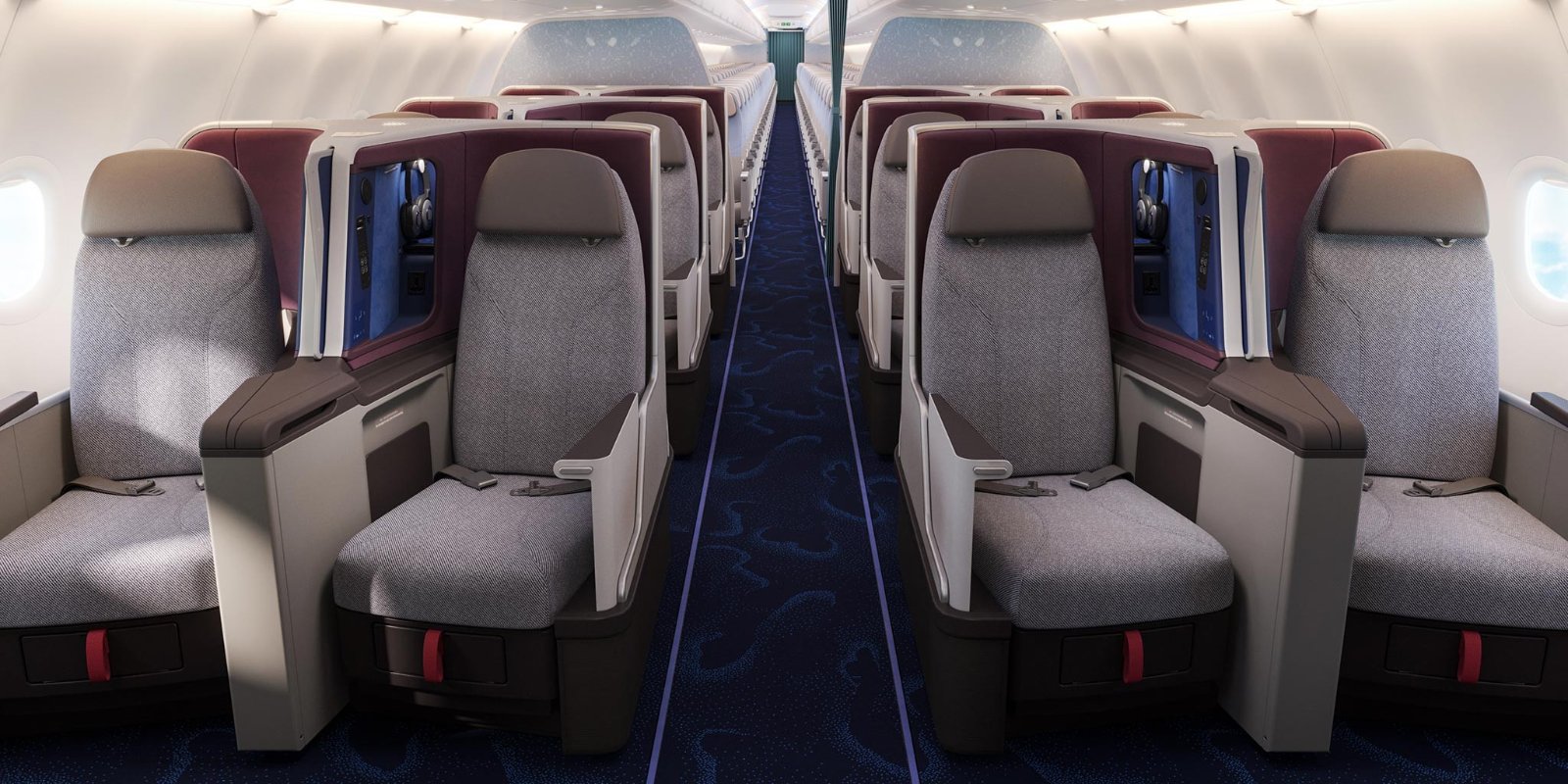 チャイナエアライン A321neo プレミアムビジネスクラス（2）