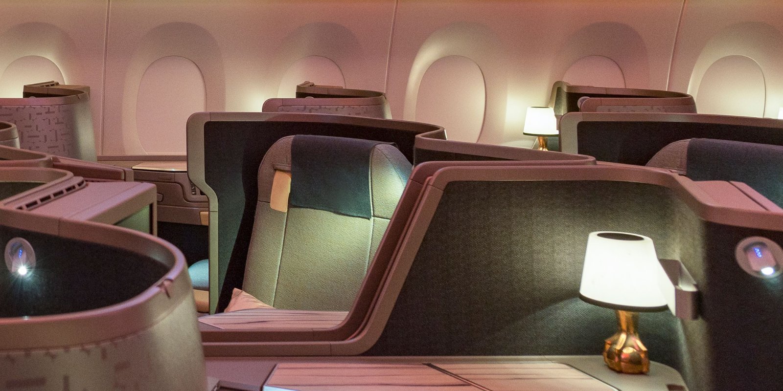 チャイナエアライン A350-900 プレミアムビジネスクラス(2)
