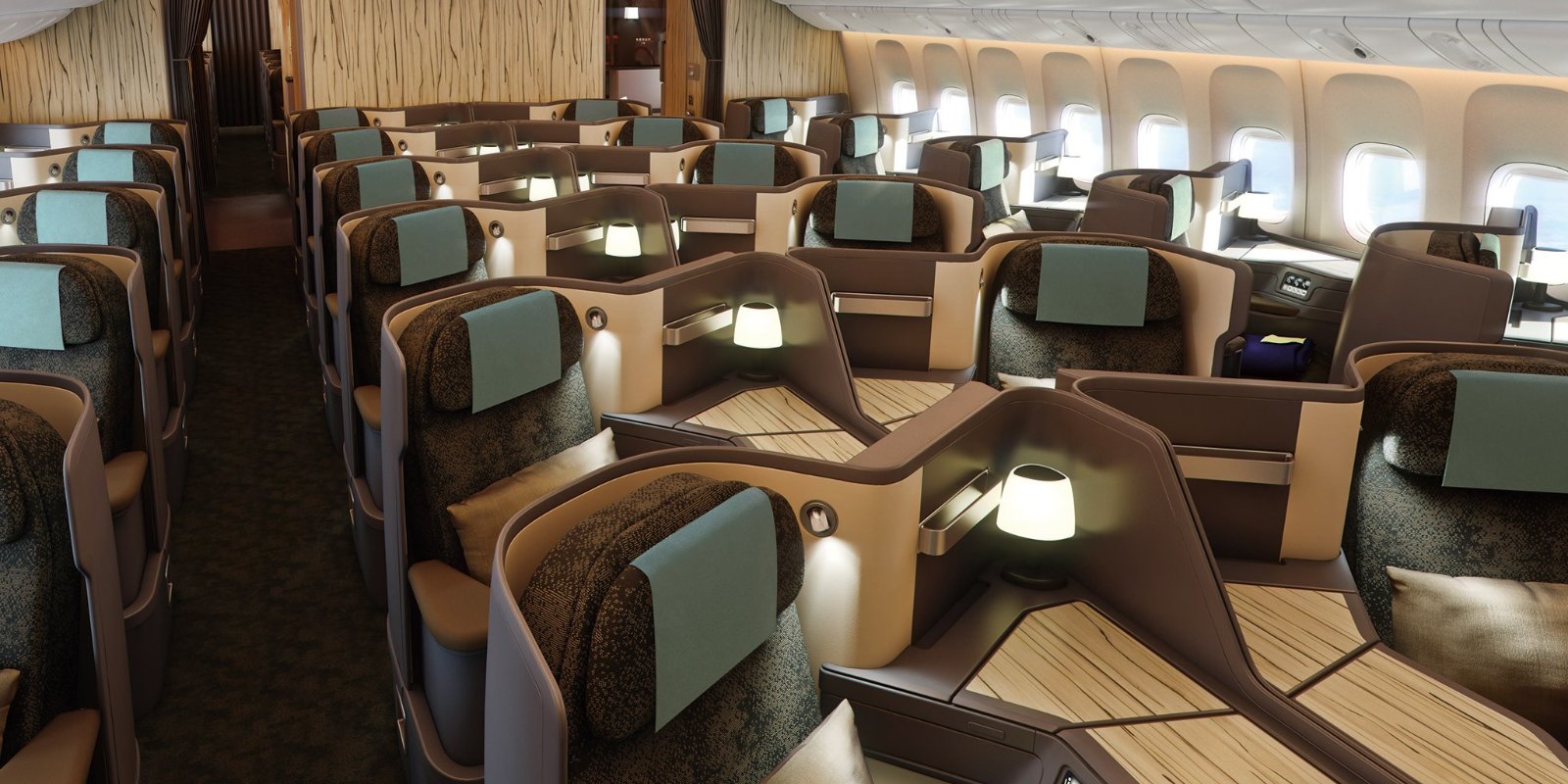 チャイナエアライン 777-300ER プレミアムビジネスクラス(2)