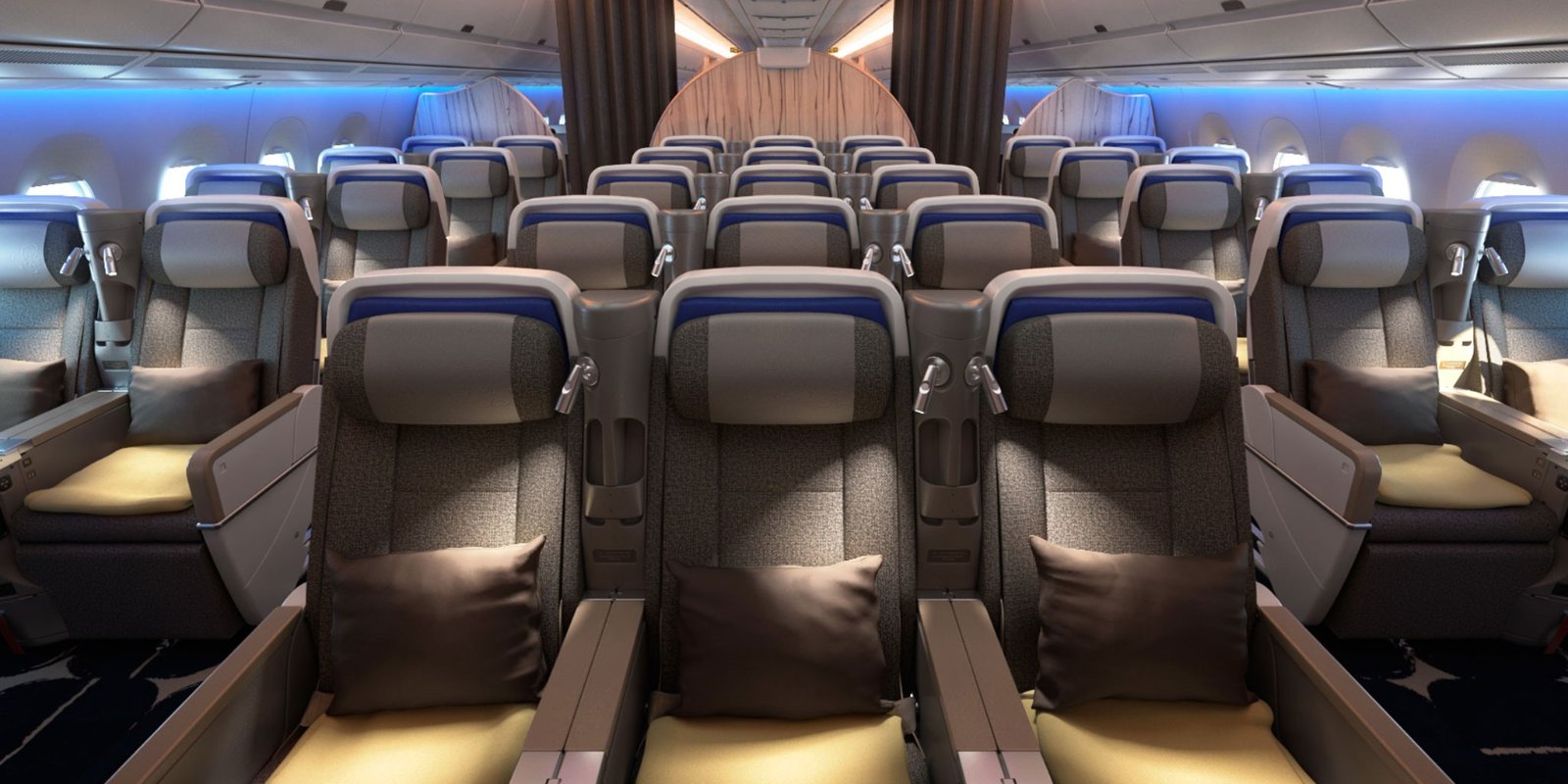 チャイナエアライン A350-900 プレミアムエコノミークラス(1)