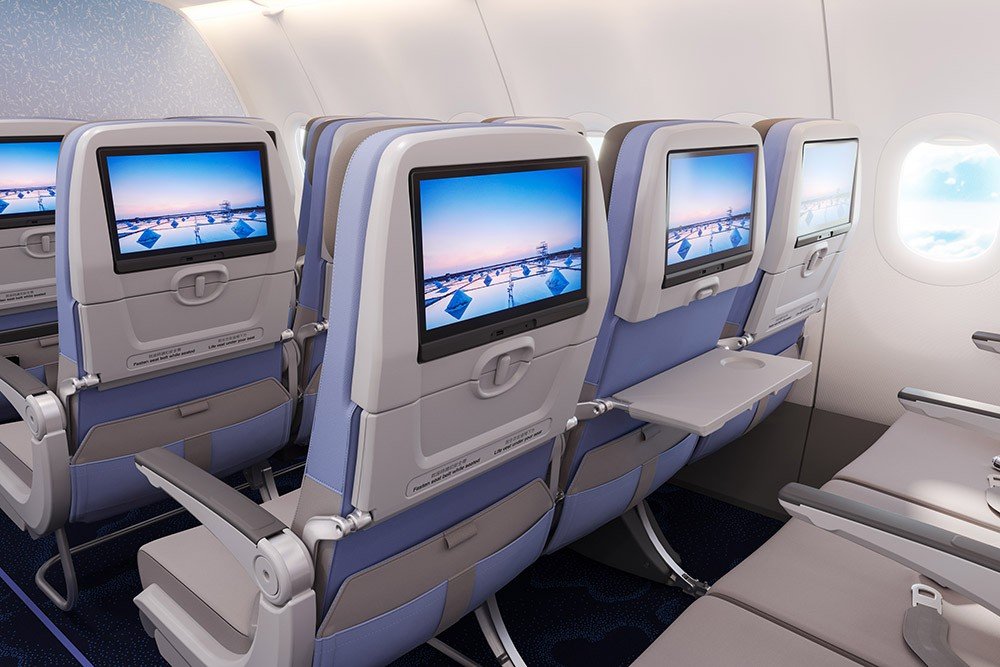 チャイナエアライン A321neo エコノミークラス(4)