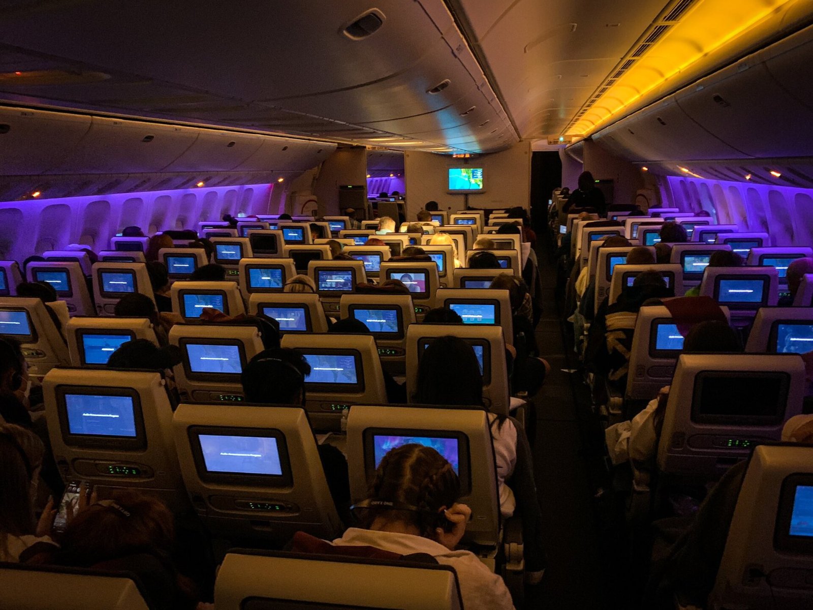 カタール航空のエコノミークラス（写真は別の機体のもの）